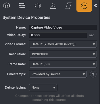 AVMatrix System Device Properties